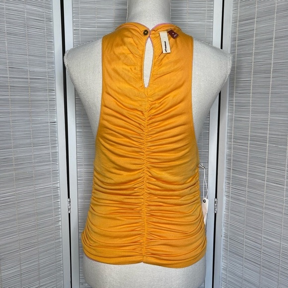 Pilcro Reversible Ribbed Tank Top Orange Pink Size M New without Price Tag - Picture 7 of 12